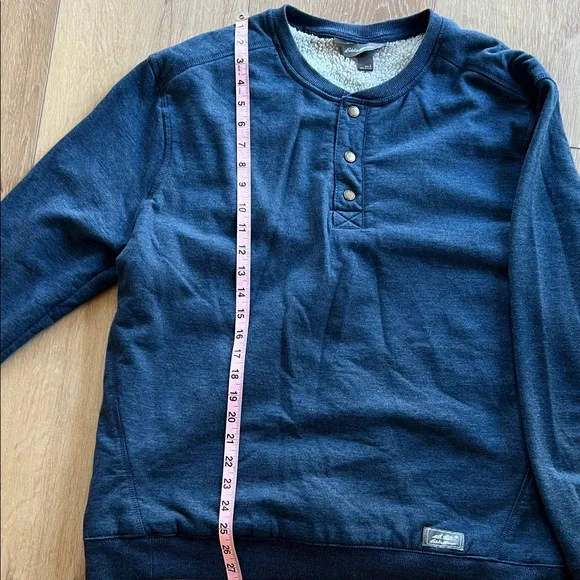 Eddie Bauer Men's large Black Henley Shirt - Picture 9 of 10